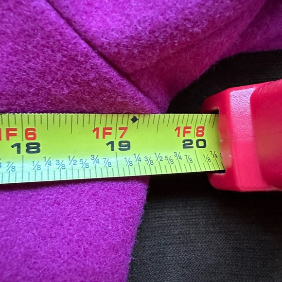 Metrostyle  Pink Pea Coat. Doublee Breasted. Large Cuffed & Buttons Sleeve Sz 8 - Picture 15 of 15